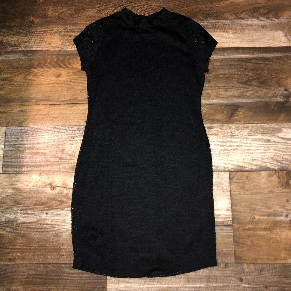 Never worn black lace tight dress